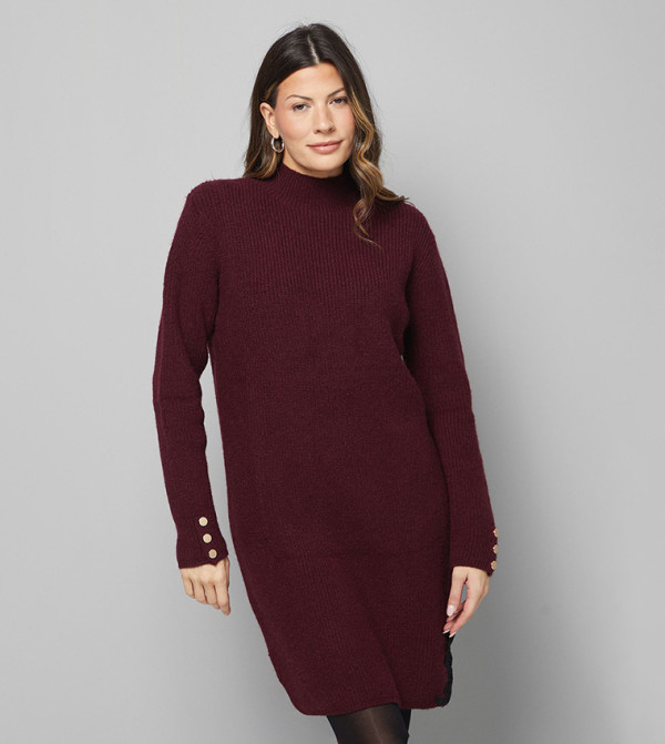 Wallis  Mini Dresses - Burgundy Mini Dresses