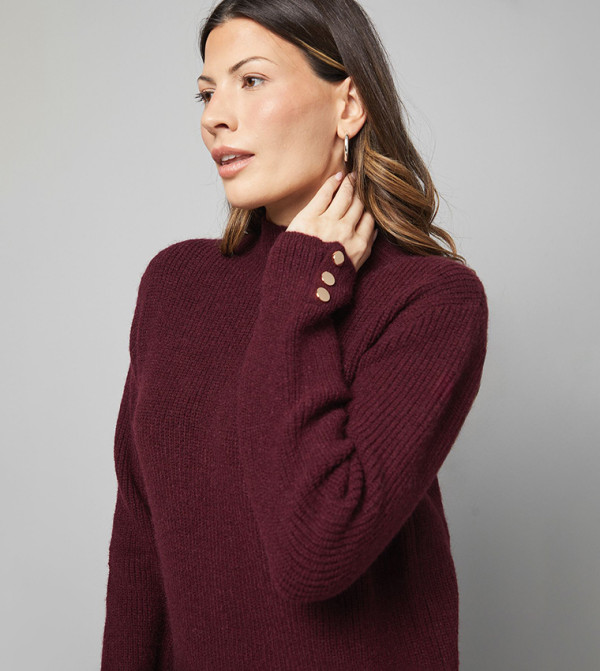 Wallis  Mini Dresses - Burgundy Mini Dresses