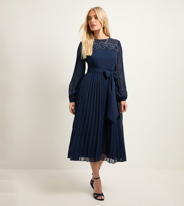 Wallis Wallis - Navy Midi Dresses