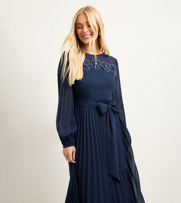 Wallis Wallis - Navy Midi Dresses