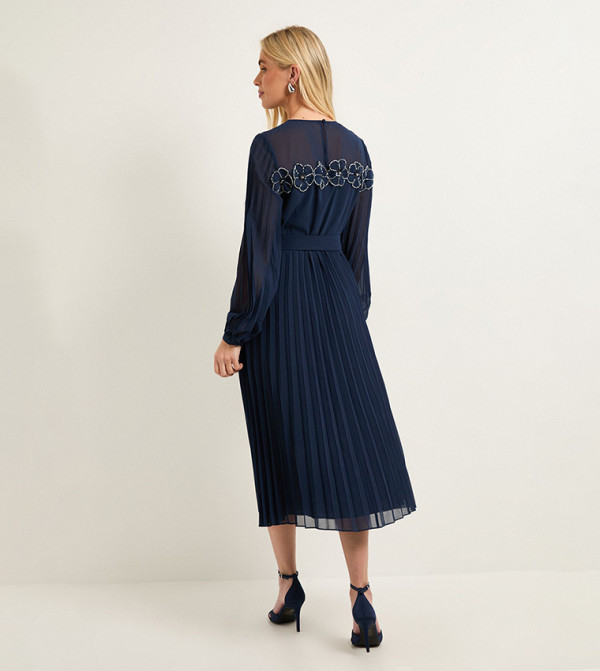 Wallis Wallis - Navy Midi Dresses
