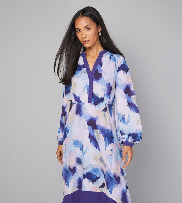 واليس   - أزرق Midi Dresses