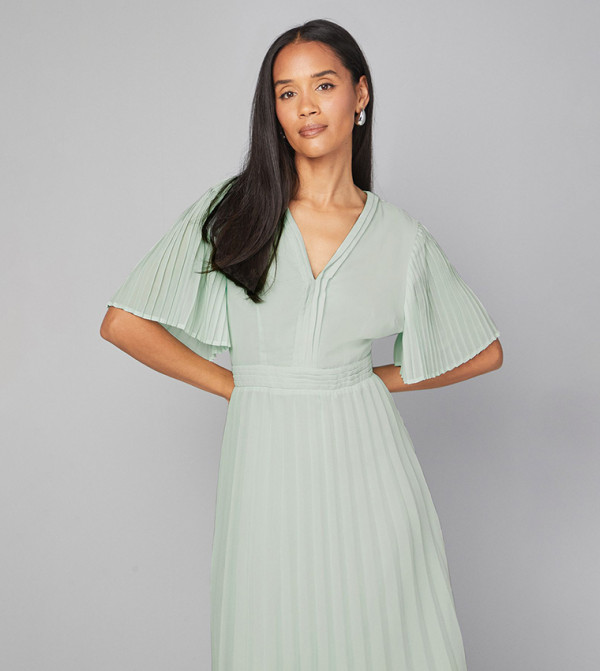 واليس  واليس - أخضر Midi Dresses