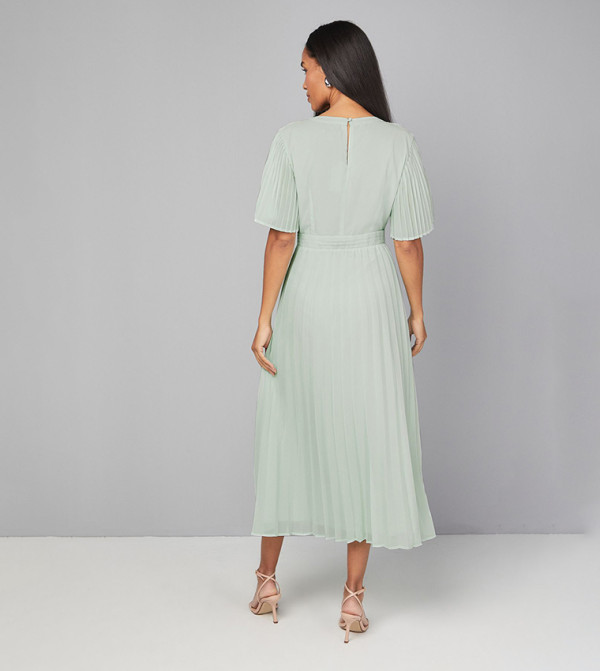 واليس  واليس - أخضر Midi Dresses