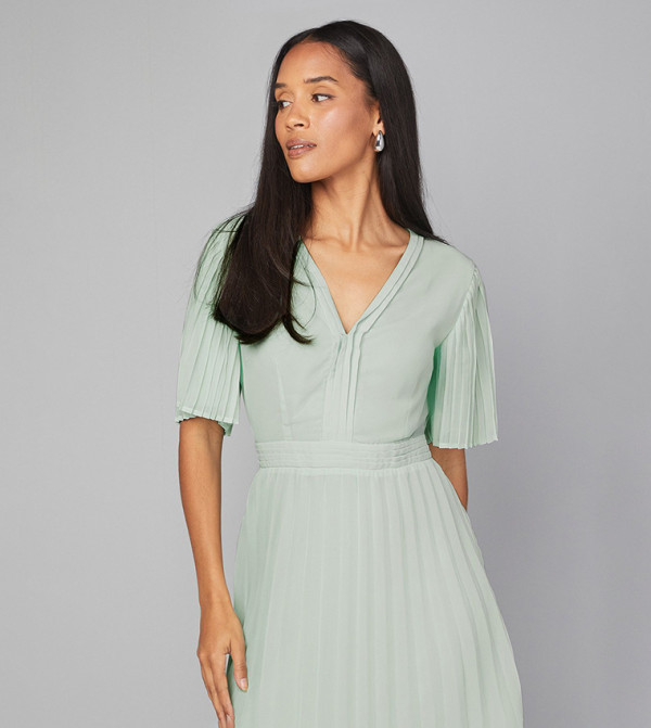 واليس  واليس - أخضر Midi Dresses