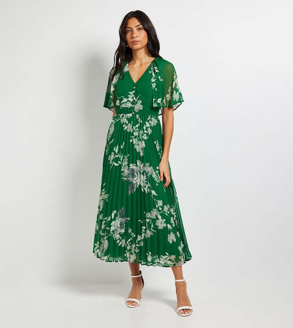 واليس  واليس - أخضر Midi Dresses