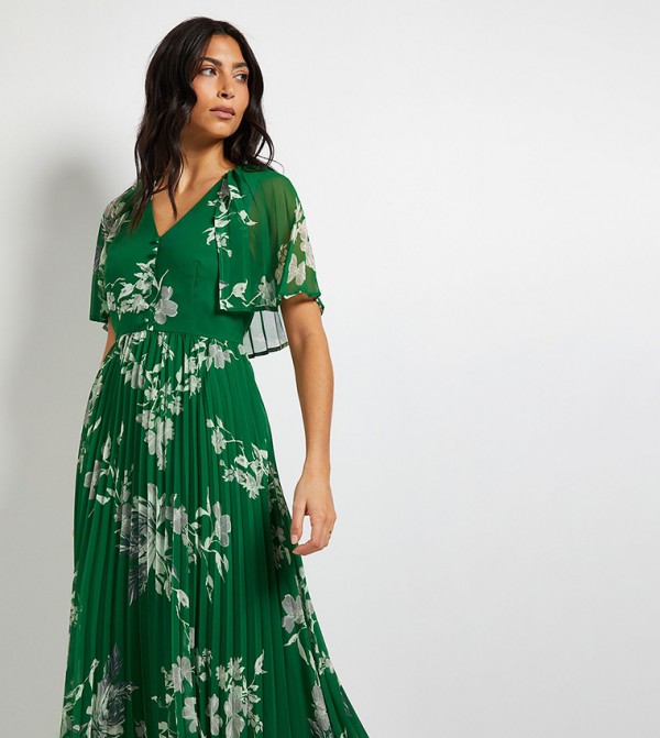 واليس  واليس - أخضر Midi Dresses