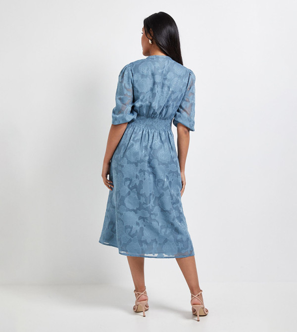 واليس   - أزرق Midi Dresses