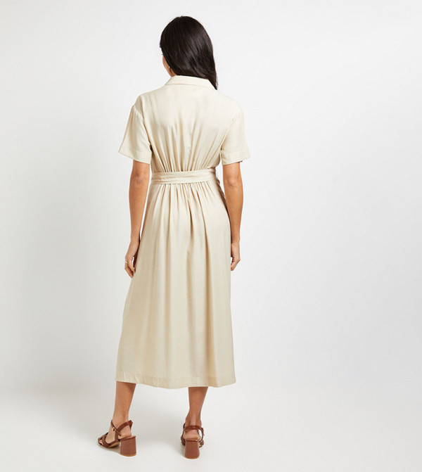 Wallis Wallis - Beige Midi Dresses