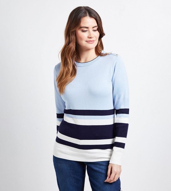 Wallis Wallis - Multi Round Neck Sweaters