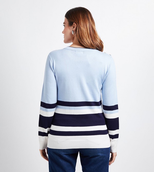 Wallis Wallis - Multi Round Neck Sweaters