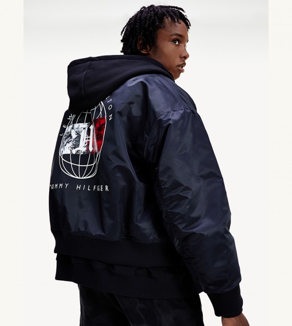 تومي هيلفيغر  - أسود Fashion Hoodie