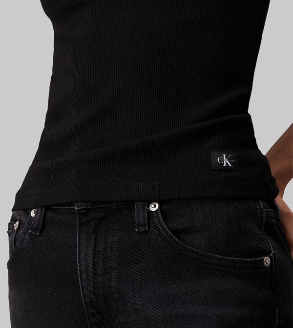 Calvin Klein Jeans Calvin Klein Jeans - Black Sleeveless Tops