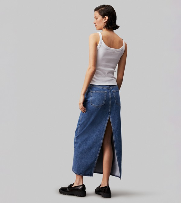 كالفين كلاين  تنانير - أزرق Maxi Skirts