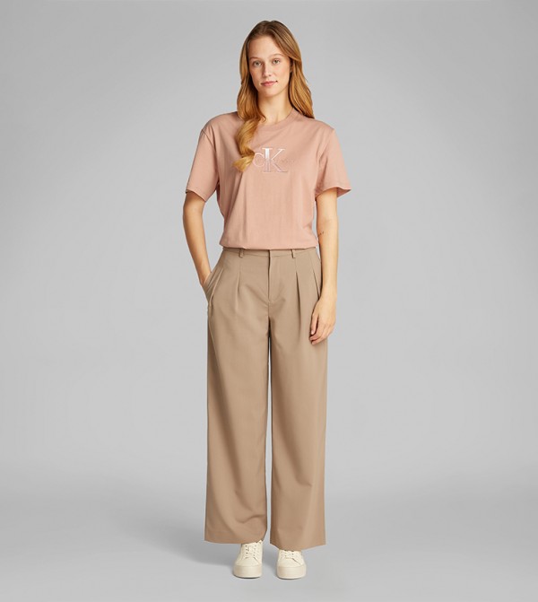 كالفن كلاين جينز  - NUDE PINK تيشيرتات كاجوال