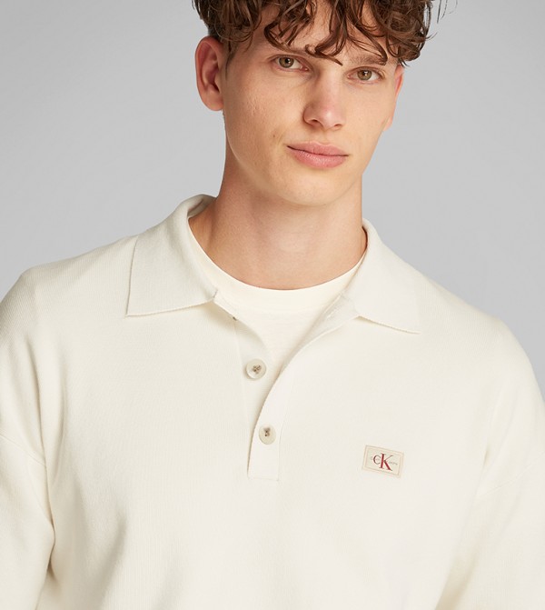 كالفين كلاين  ملابس - بيج V-neck Sweaters