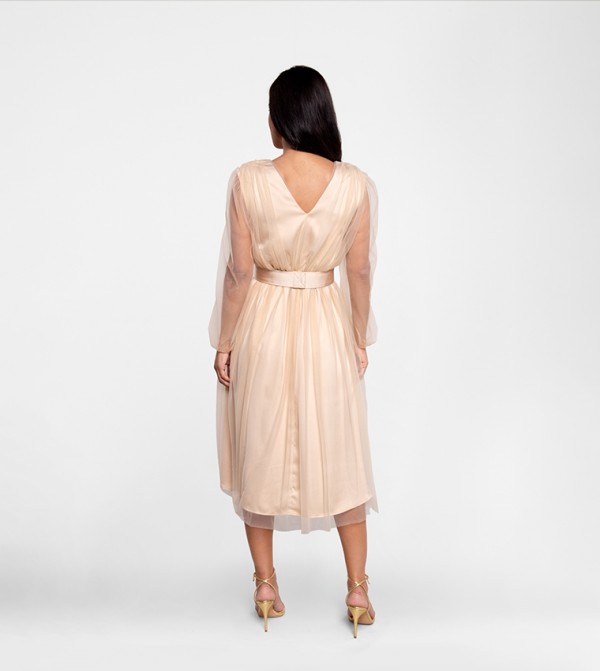 CBEAUX  - Beige Party Dresses