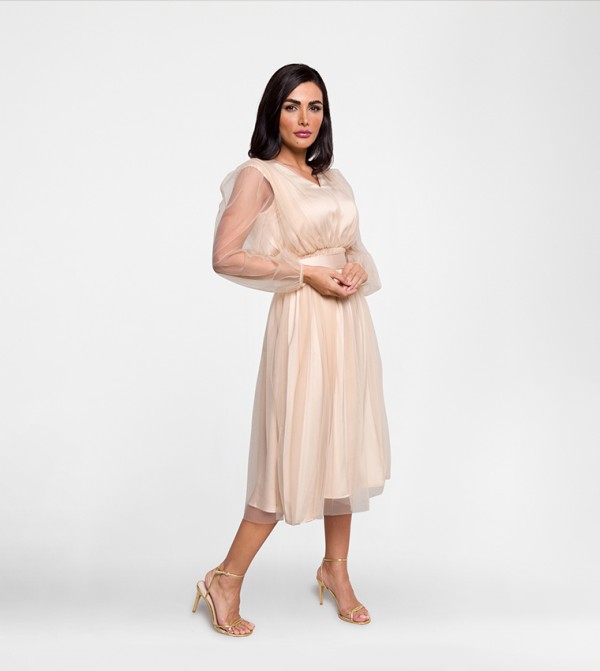 CBEAUX  - Beige Party Dresses