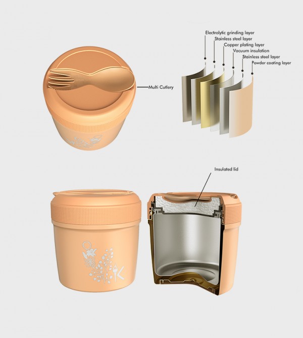 كارل أوسكار  - برتقالي  Lunch Box