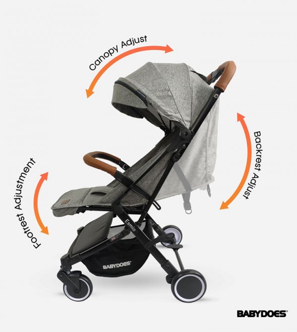 BABYDOES  - Grey Strollers & Travel Systems