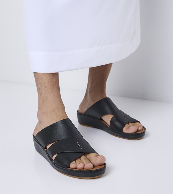 Call it Spring Arabic Sandals - Black Arabic Sandals