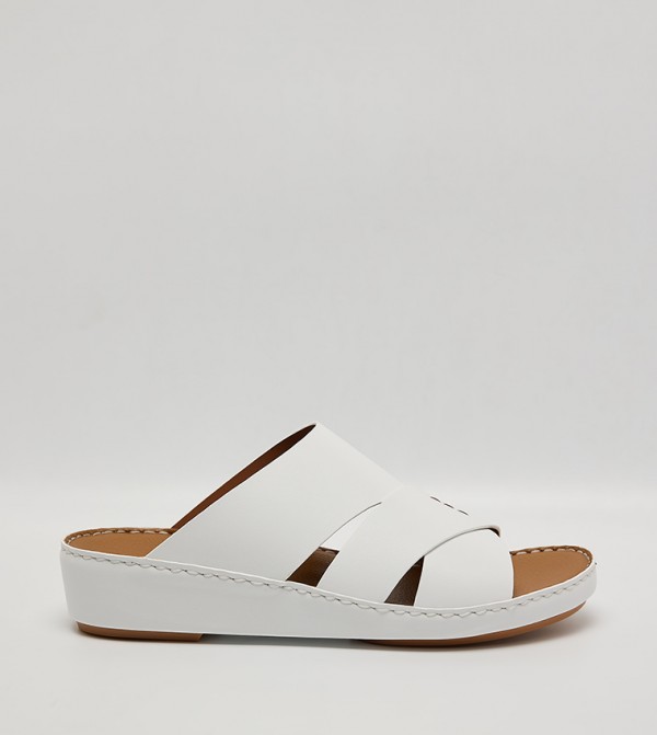 Call it Spring Arabic Sandals - White Arabic Sandals