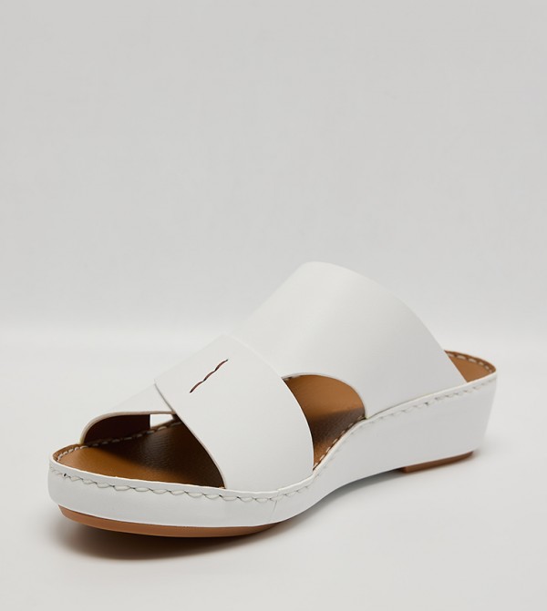 Call it Spring Arabic Sandals - White Arabic Sandals