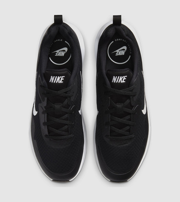 نايك  - أسود أحذية برقبة منخفضة 