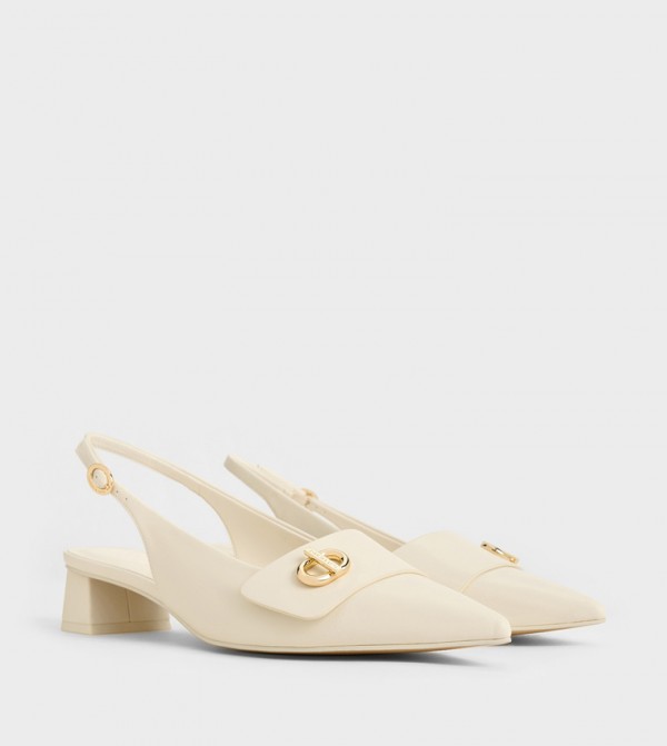 Charles & Keith  Shoes - Off White Pumps