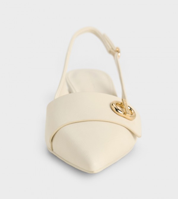 Charles & Keith  Shoes - Off White Pumps