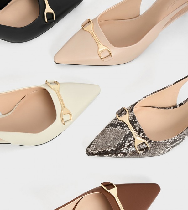 Charles & Keith  Sandals - Black Pumps