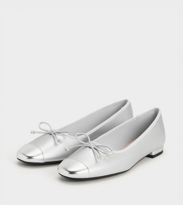 Charles & Keith Charles & Keith - Silver Ballerinas