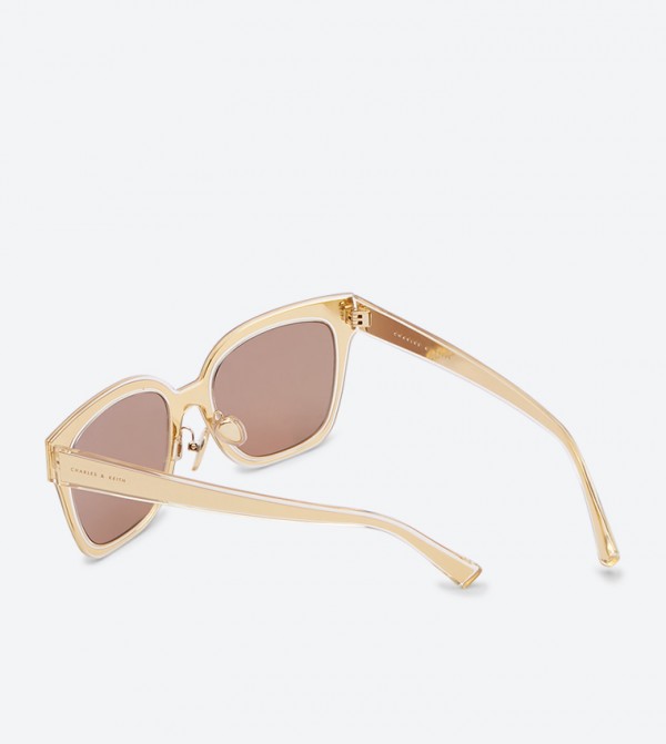 Charles & Keith  - Gold Round Sunglasses