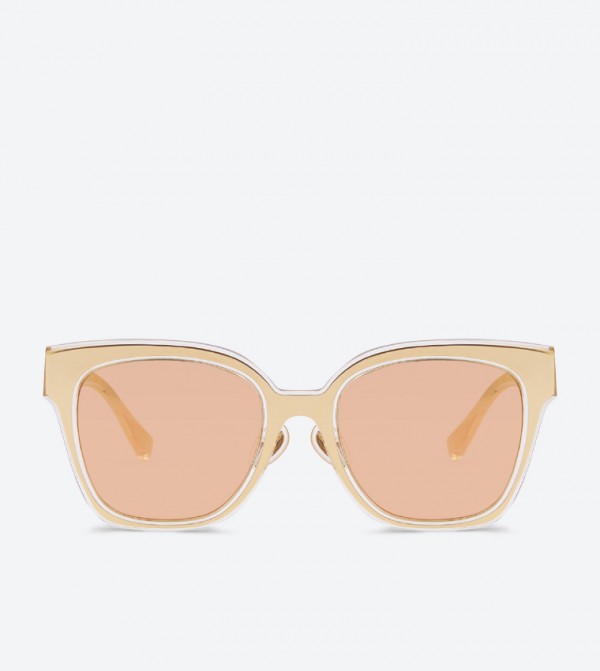 Charles & Keith  - Gold Round Sunglasses