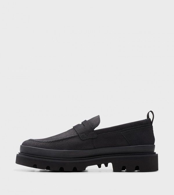 Clarks  - Black Casual Slip-ons