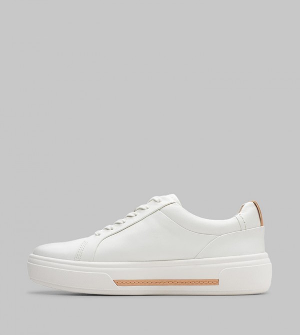 Clarks  Sneakers - White Low Top