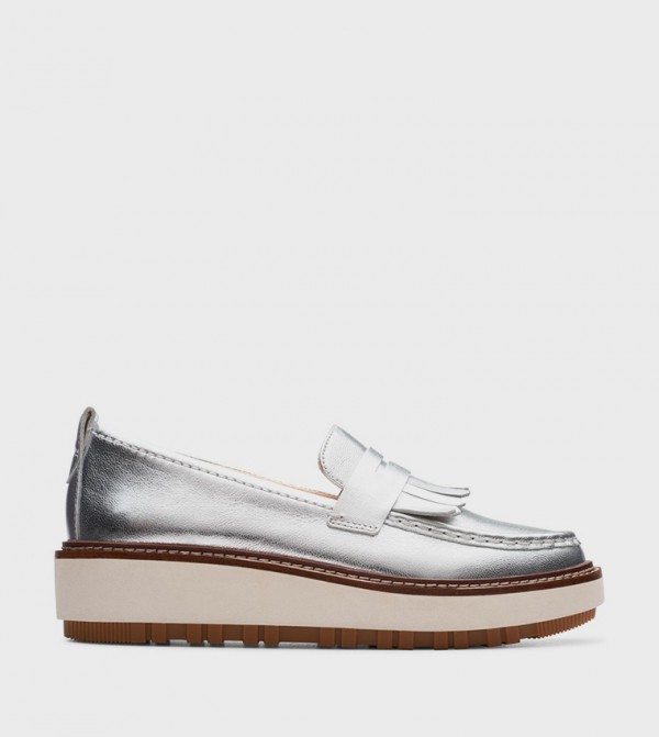 Clarks  Loafers & Mocassins - Silver undefined