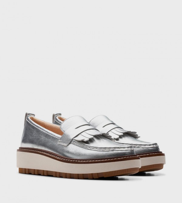 Clarks  Loafers & Mocassins - Silver undefined