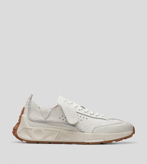 Clarks  - White Running Shoes