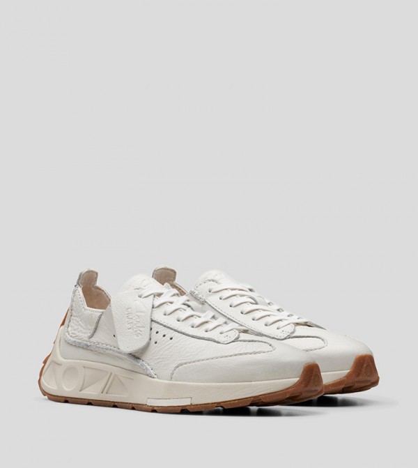 Clarks  - White Running Shoes