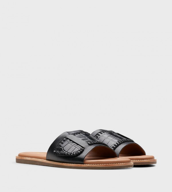 Clarks Clarks - Black Flat Sandals