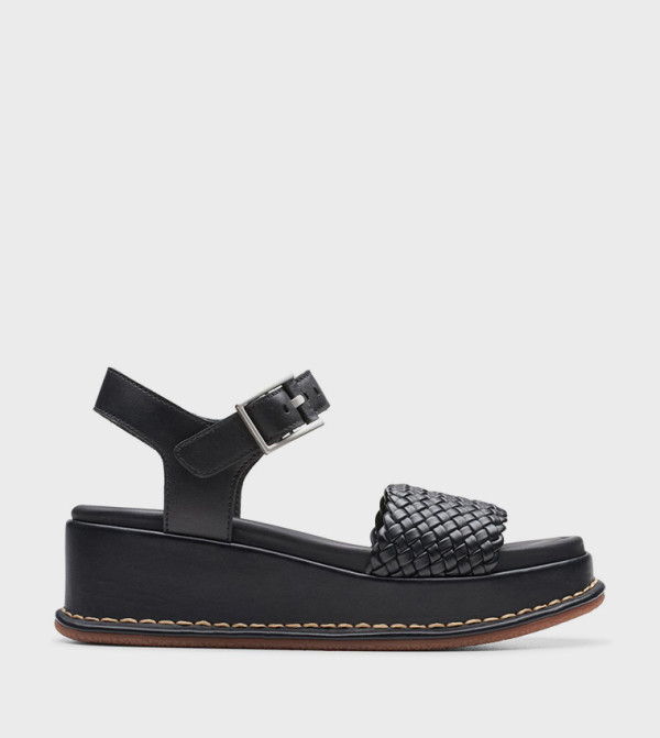Clarks  Shoes - Black Wedges