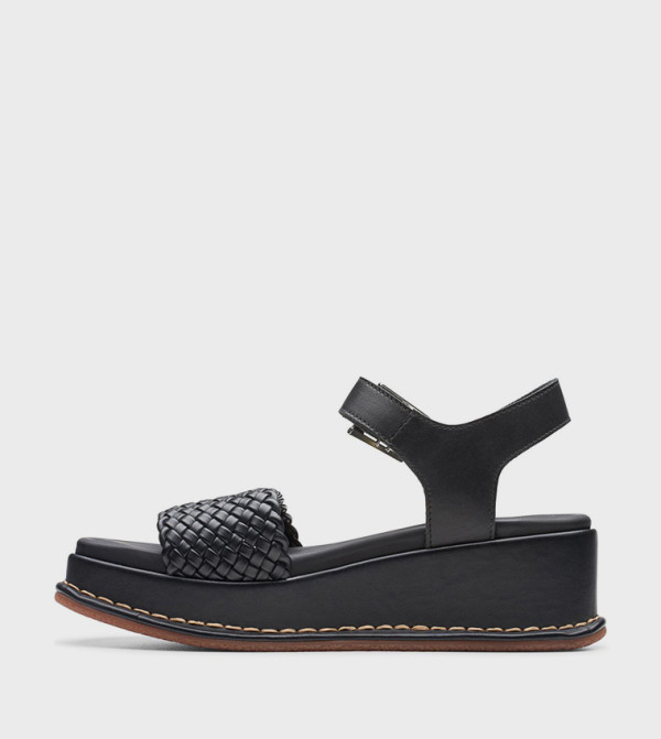 Clarks  Shoes - Black Wedges