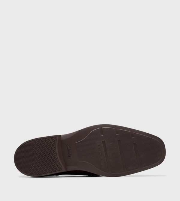 Clarks  Formal Shoes - Maroon Formal Lace-Up Shoes