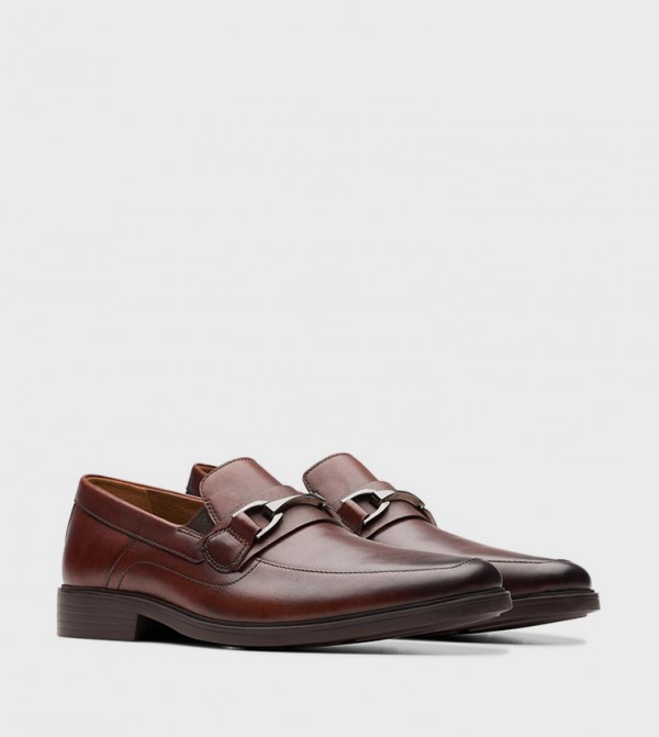 Clarks  Formal Shoes - Maroon Formal Lace-Up Shoes