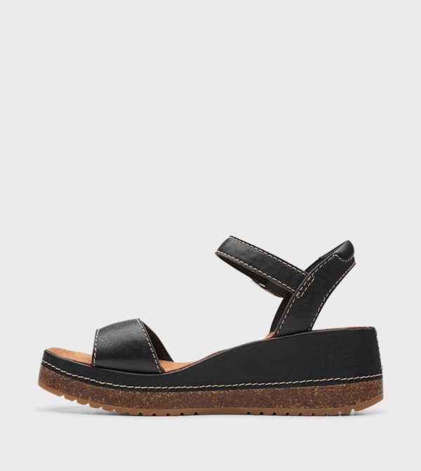 Clarks  Wedges - Black Wedges