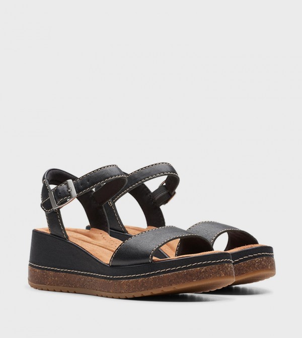 Clarks  Wedges - Black Wedges