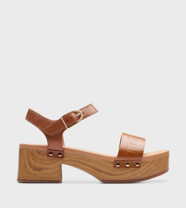 Clarks  Platforms - Tan Platforms