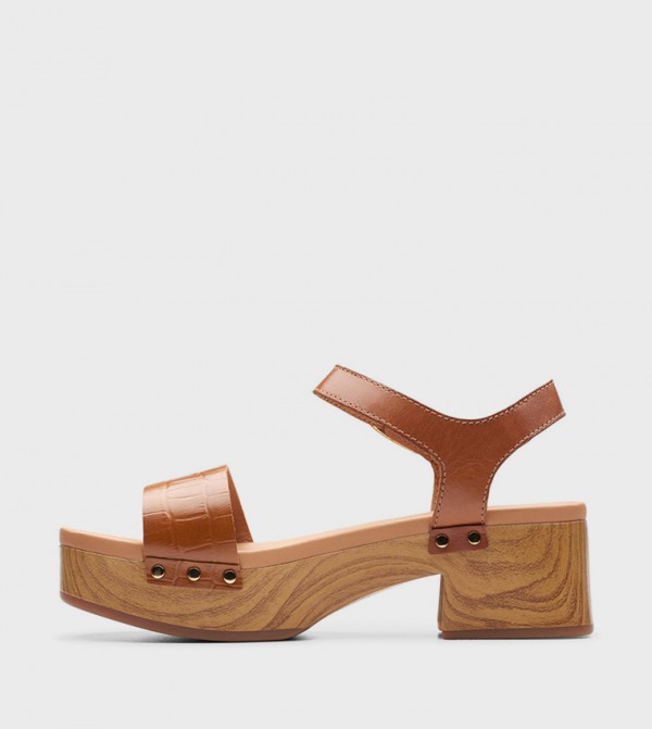 Clarks  Platforms - Tan Platforms