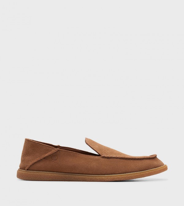 Clarks  Shoes - Brown Casual Slip-ons